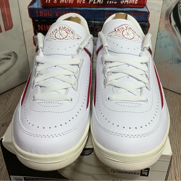 Nike Air Jordan 2 Low Retro UNC to Chicago Women 7 White Blue Red DX4401-164 NEW - Picture 3 of 10